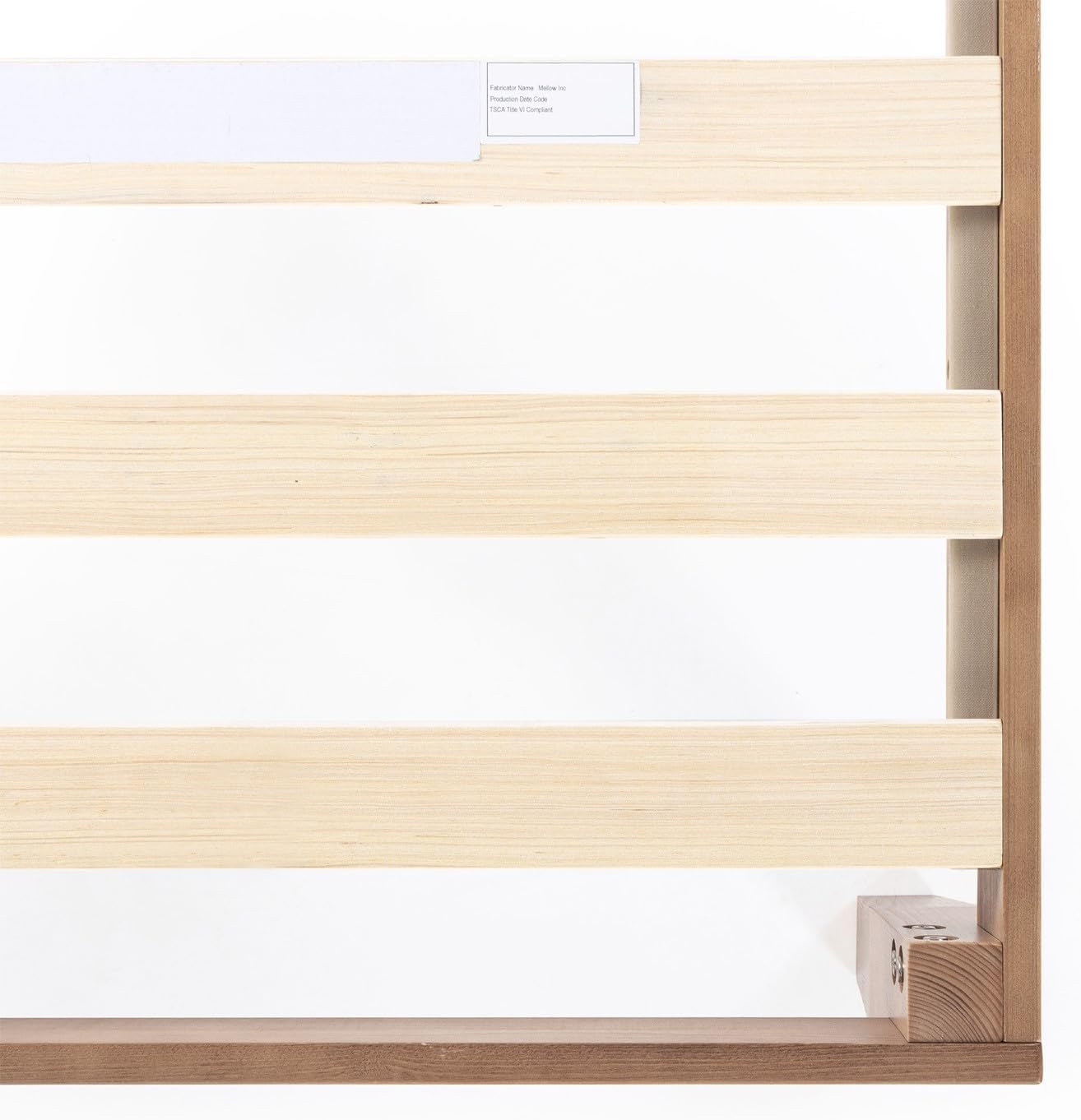 Mellow Naturalista Classic - 12 Inch Solid Wood Platform Bed with Wooden Slats, No Box Spring Needed, Easy Assembly, Queen, Pine