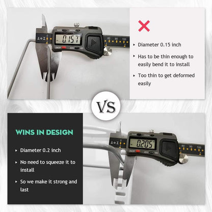 EVERIE Adjustable Bakeware Organizer Pot Lid Holder Rack for Pots, Cake Molds, Cutting Boards, Mats, Cookware, GS02SS, 7.7'' Deep by 12.6'' to 21.5'' Wide