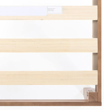 Mellow Naturalista Classic - 12 Inch Solid Wood Platform Bed with Wooden Slats, No Box Spring Needed, Easy Assembly, Full, Natural Pine