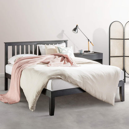 Mellow Naturalista Classic - 12 Inch Solid Wood Platform Bed with Wooden Slats, No Box Spring Needed, Easy Assembly, Full, Natural Pine