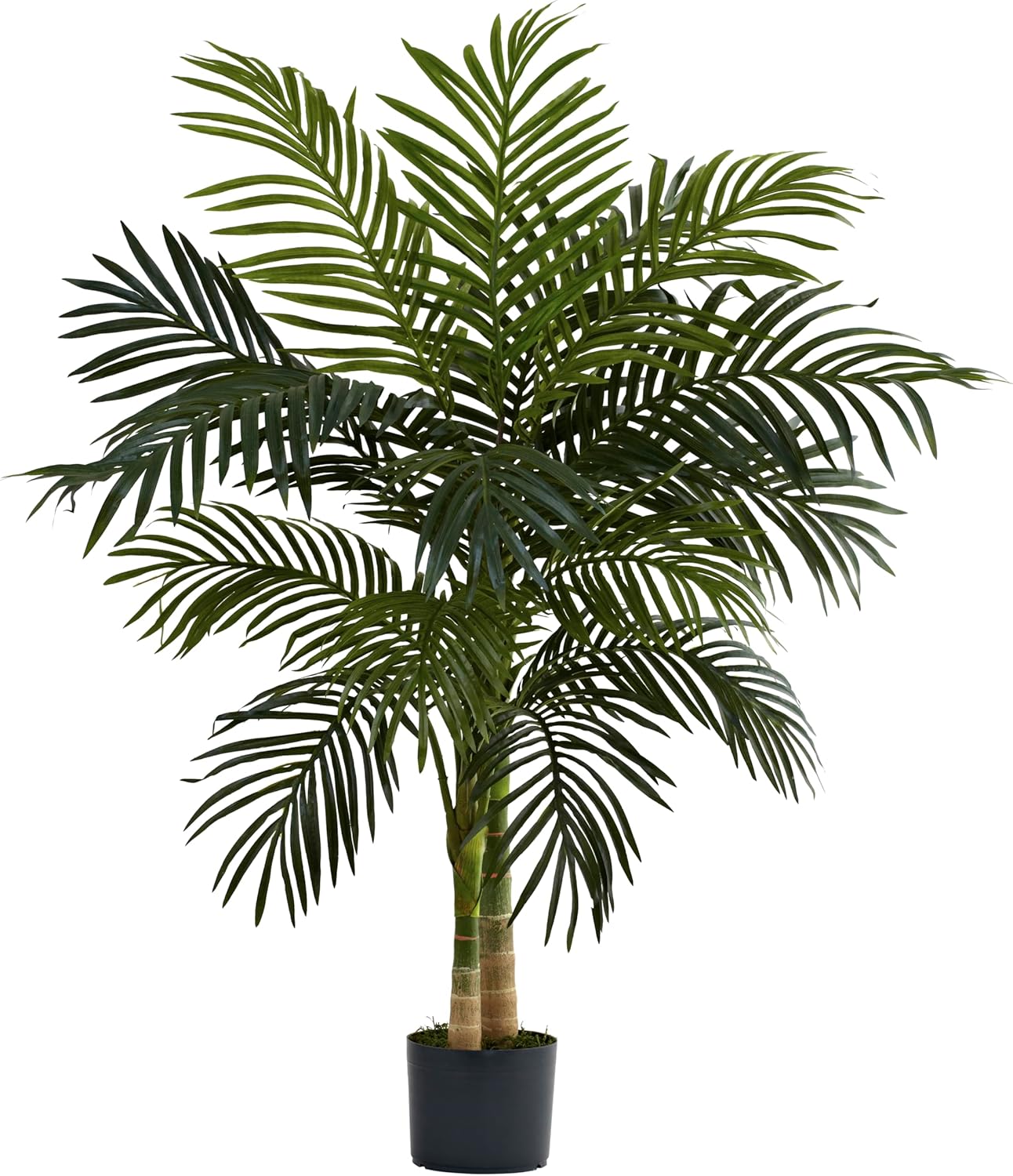 Nearly Natural 4ft Golden Cane Palm Artificial Tree