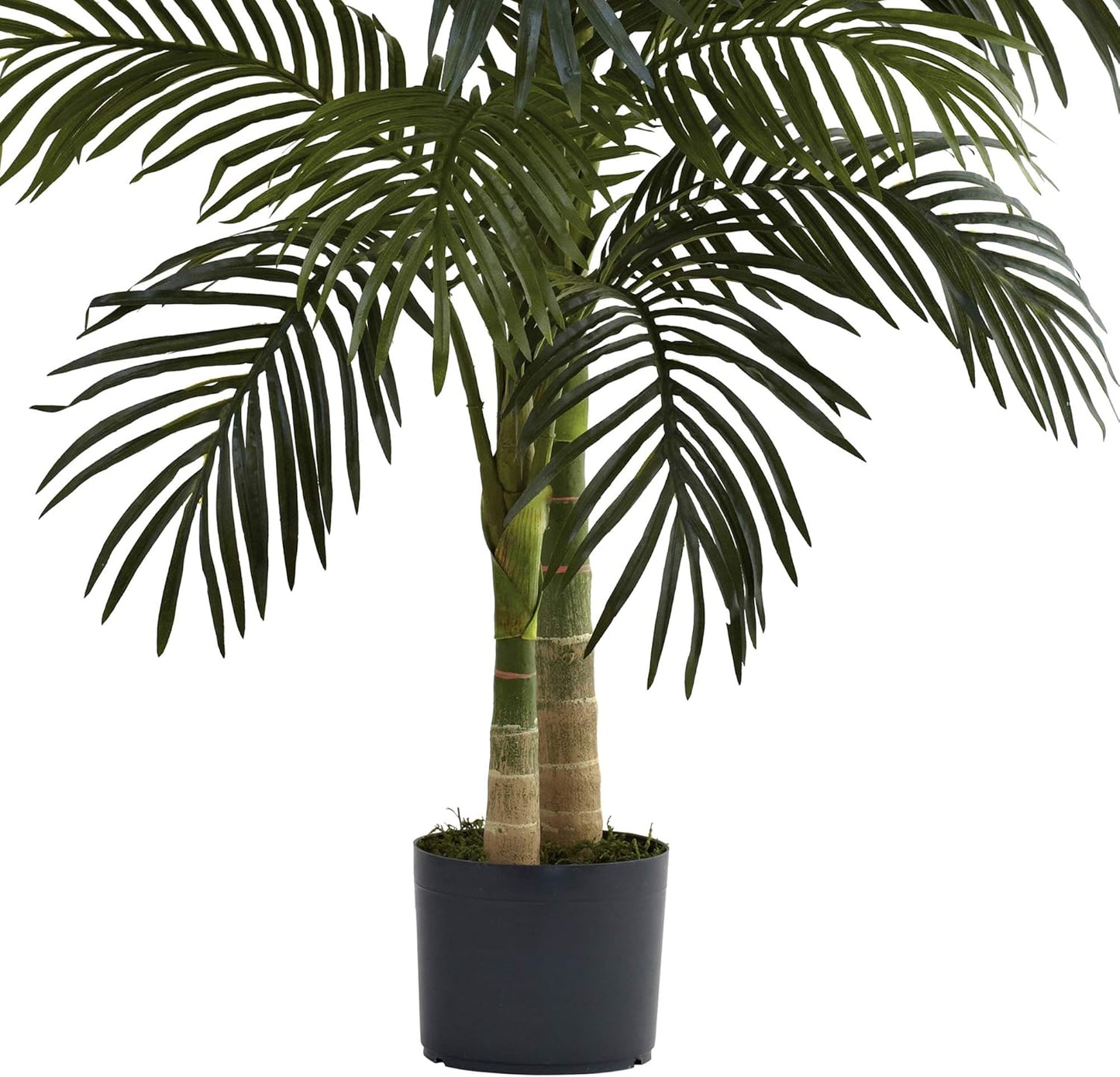 Nearly Natural 4ft Golden Cane Palm Artificial Tree